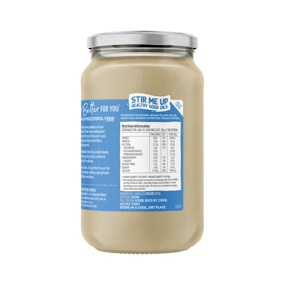 Mayvers Unhulled Tahini - 385g