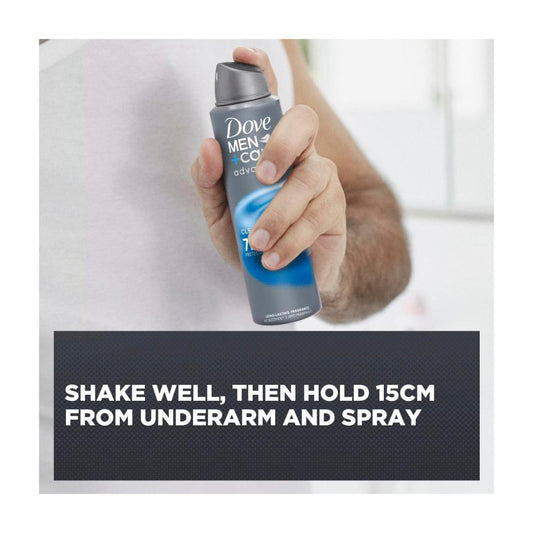 Dove Men Deodorant Advanced 72hr Aerosol ean Comfort - 250mL