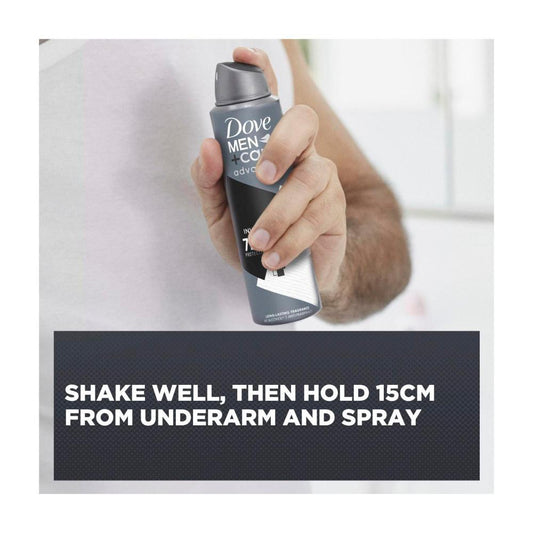 Dove Men+ Care Advanced Antiperspirant Aerosol Deodorant Invisible Dry - 250mL