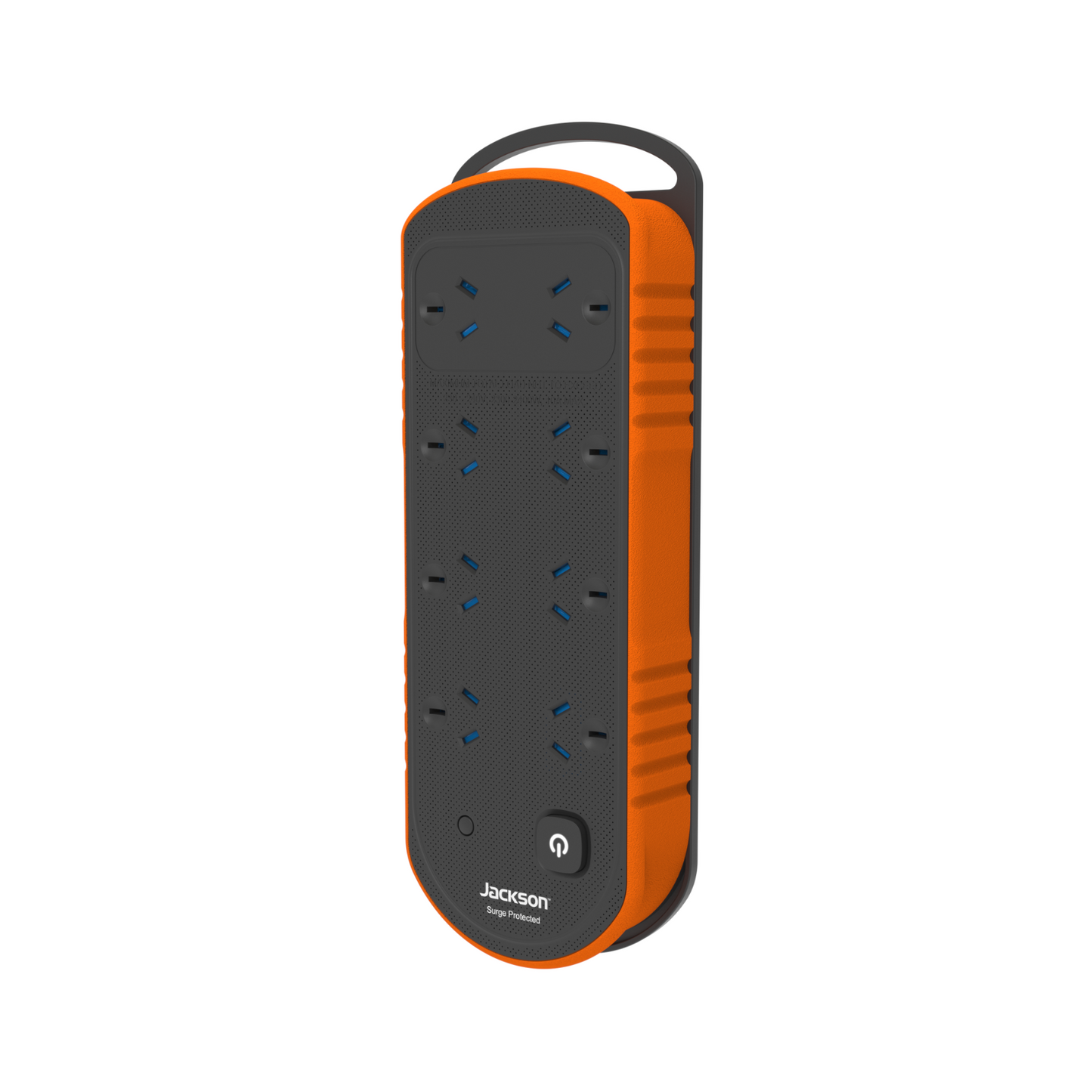 Jackson Rugged Plus Powerboard - 8 Outlet - 2m - Black