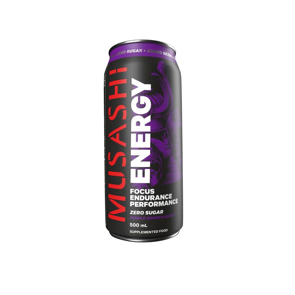 Musashi Energy Drink Purple Grape - 500mL