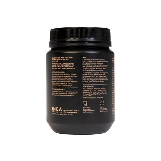 INCA Organics Wellness Bioactive Collagen + Hyaluronic Acid + Vita ... 230g