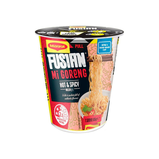 Maggi Fusian Mi Goreng Instant Cup Noodles Hot & Spicy - 65g