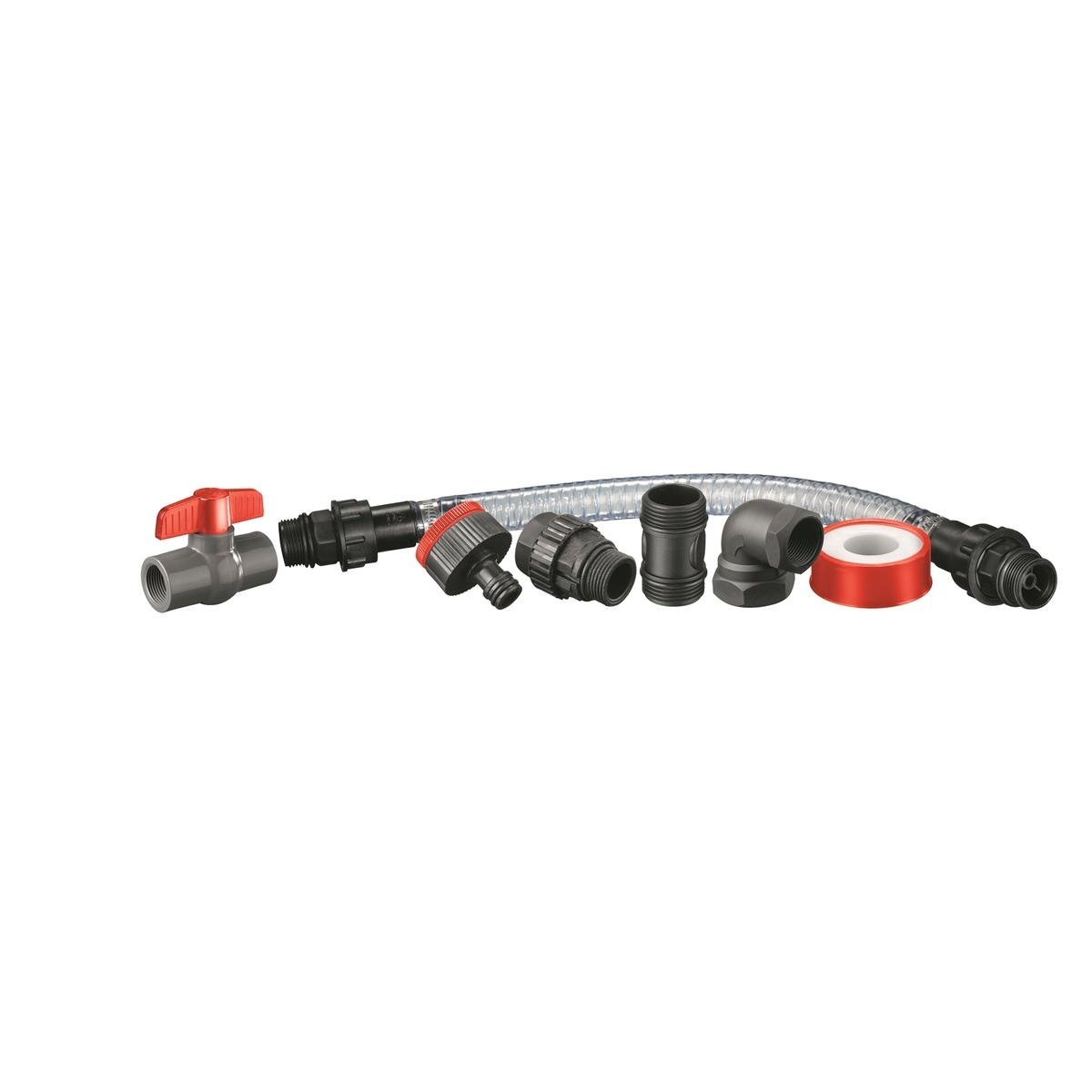 Ozito Tank to Pump Installation Kit - 9 Piece - Plastic - Durable