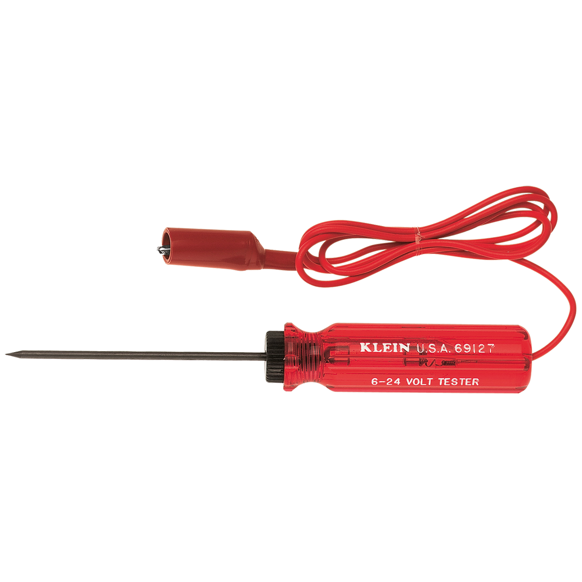 Klein Tools 6-24V AC DC Voltage Tester - 89mm Nylon Handle - Easy Check