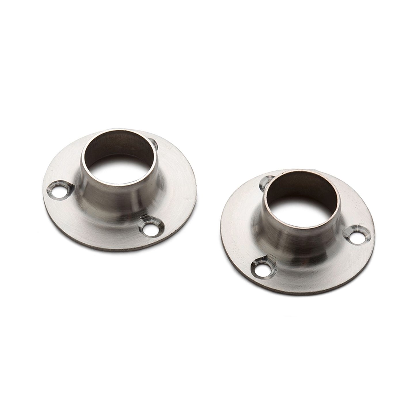 Sandleford Stainless Steel Round Flange Fitting Rod - 19mm - 2 Pack