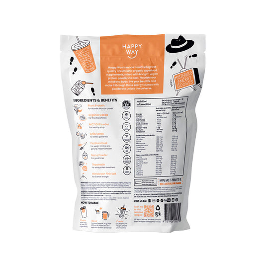 Happy Way Vegan Protein Powder Chocolate Hazelnut - 500g