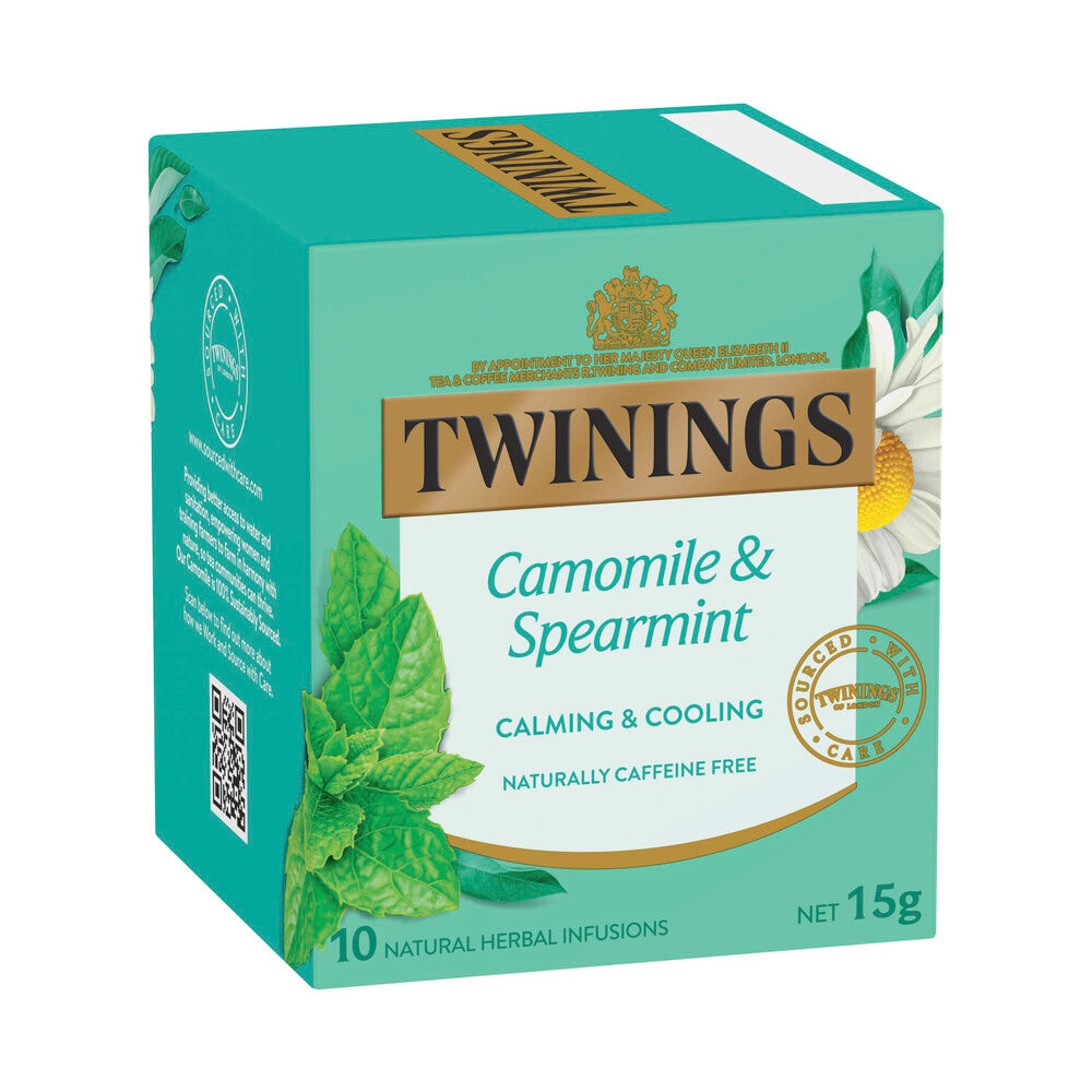 Twinings Chamomile & Spearmint Herbal Infusions Tea Bags 10 Pack - 15g