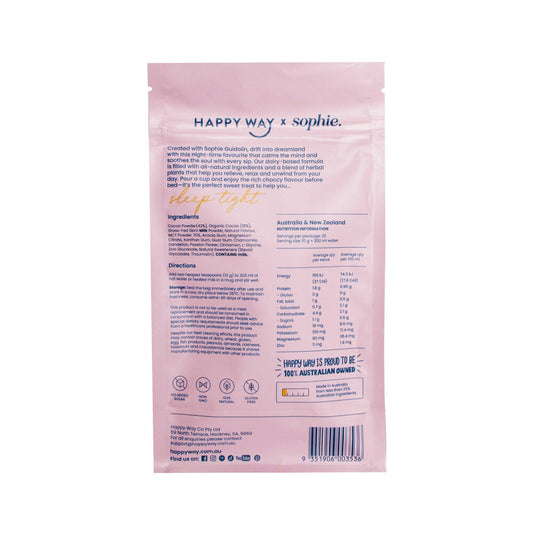 Happy Way Sophie'S Sleep Tight Hot Choccy Whey - 200g