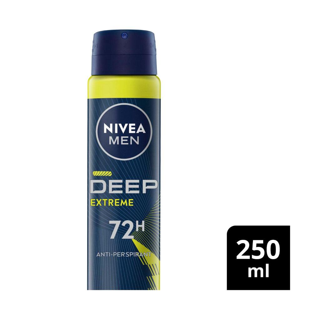 Nivea Men Deep Sport Antiperspirant Aerosol Deodorant - 250mL