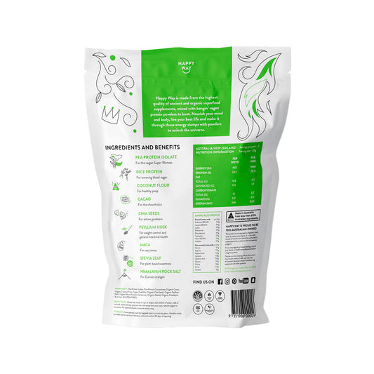 Happy Way Vegan Protein Powder Chocolate - 60g