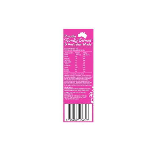 Mayver's Low Carb High Protein White Choc Raspberry 4 Pack - 128g