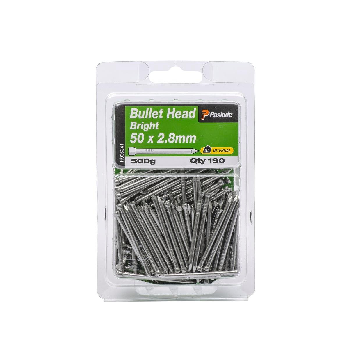 Paslode Bullet Head Nails 50mm 2.8mm Bright Steel 190 Pack