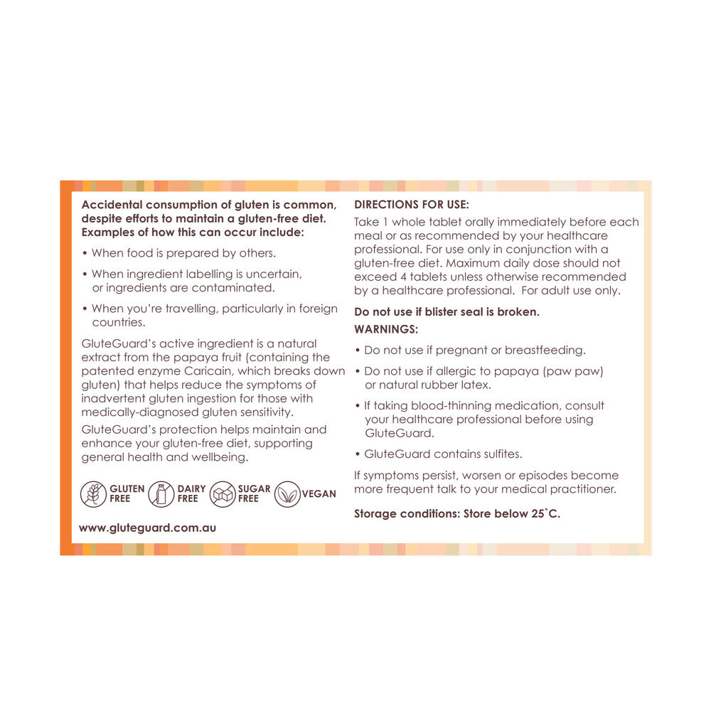 Gluteguard 10 Tablet Blister Pack - 10 pack