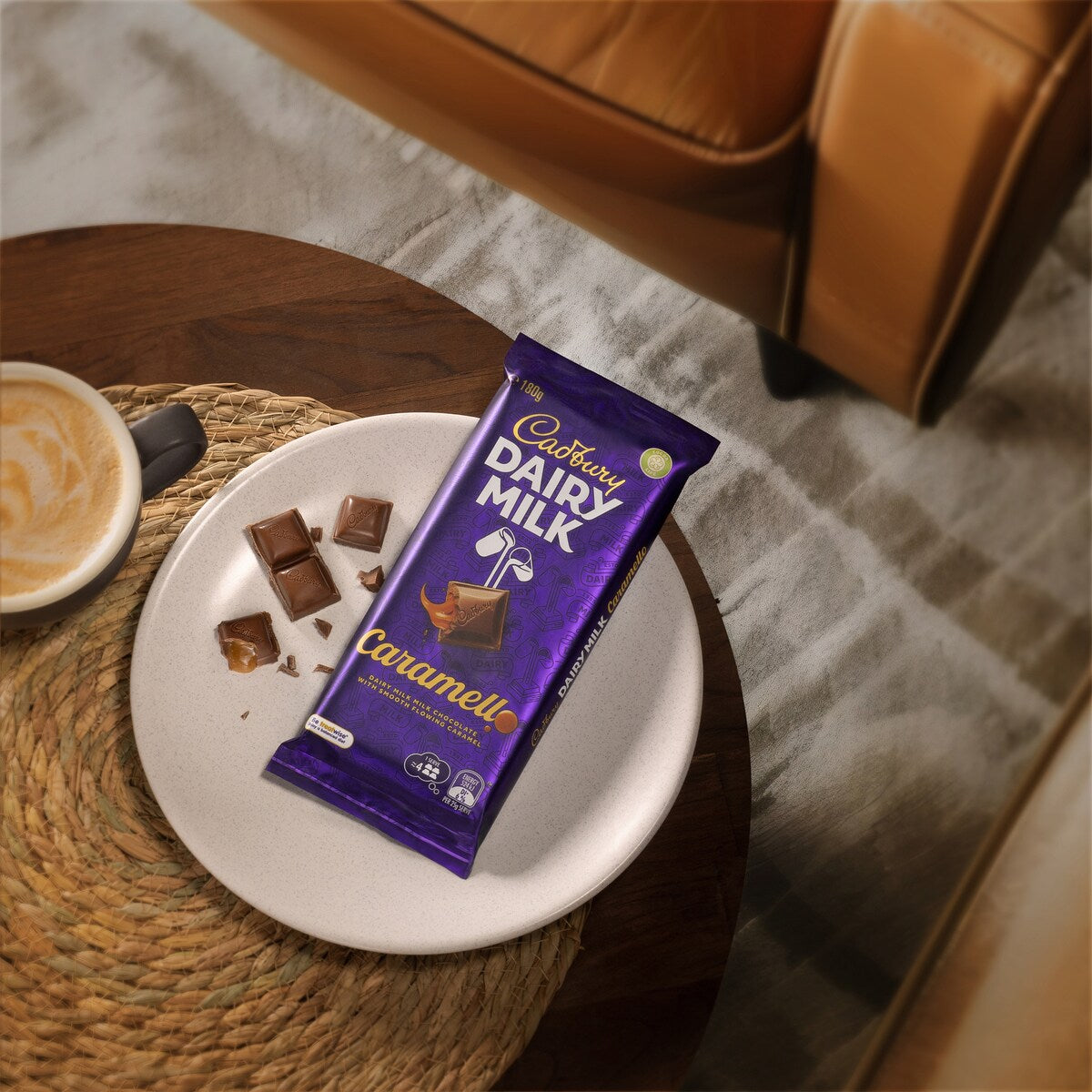 Cadbury Dairy Milk Caramel Chocolate Caramello Block 180g