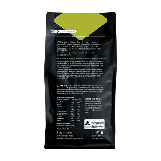 Farmer Jo Pear & Pecan Baked Muesli - 400g
