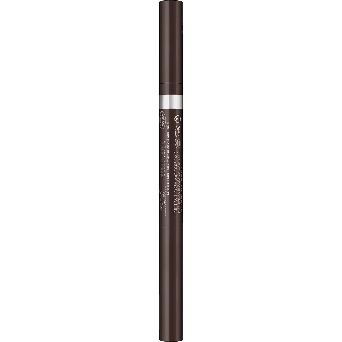 Rimmel London Brow This Way 2in2 Eye Brow Dark Brown 0.4g
