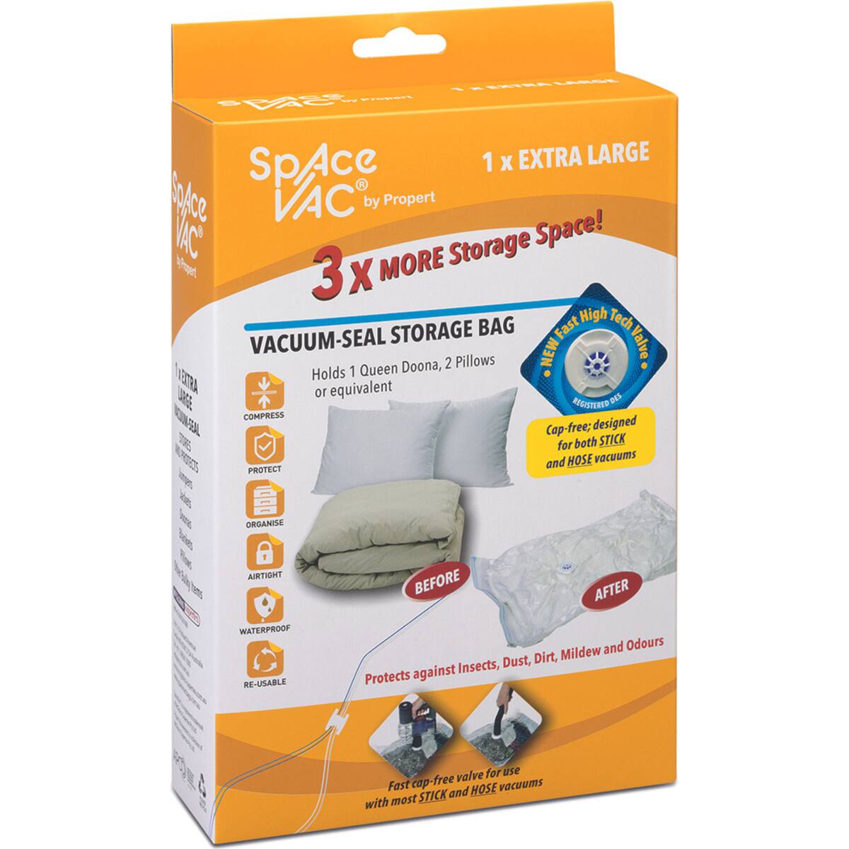 Space Vac Extra Large Storage Bag Vacuum-seal Each