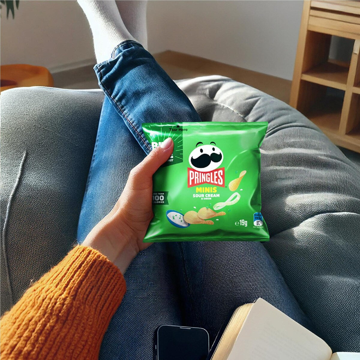 Pringles Minis Multipack Sour Cream & Onion Potato Chips 5 Pack Each
