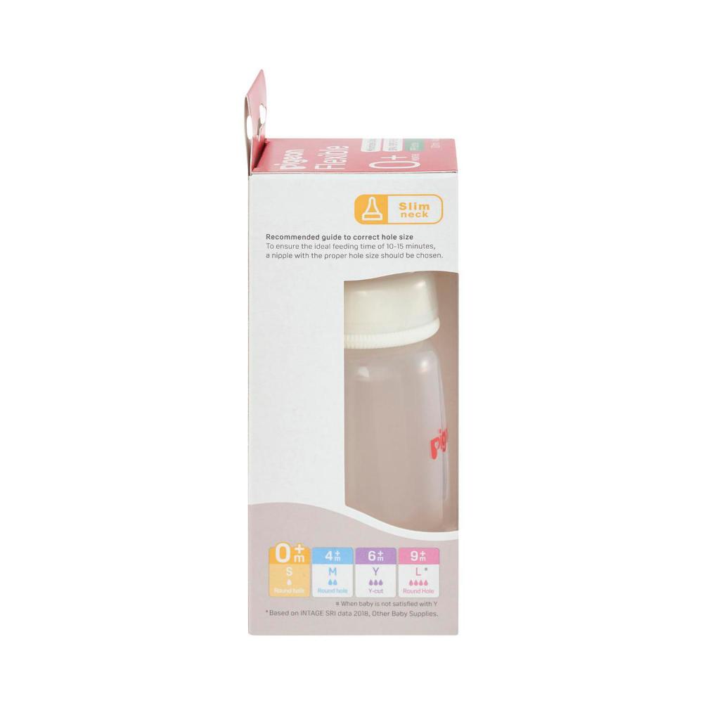 Pigeon Slim Neck PP Bottle With Flexible Teat 120mL - 1 Pack