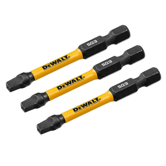 Dewalt Flextorq Screwdriver Bit - 57mm SQ3 - 3 Pack