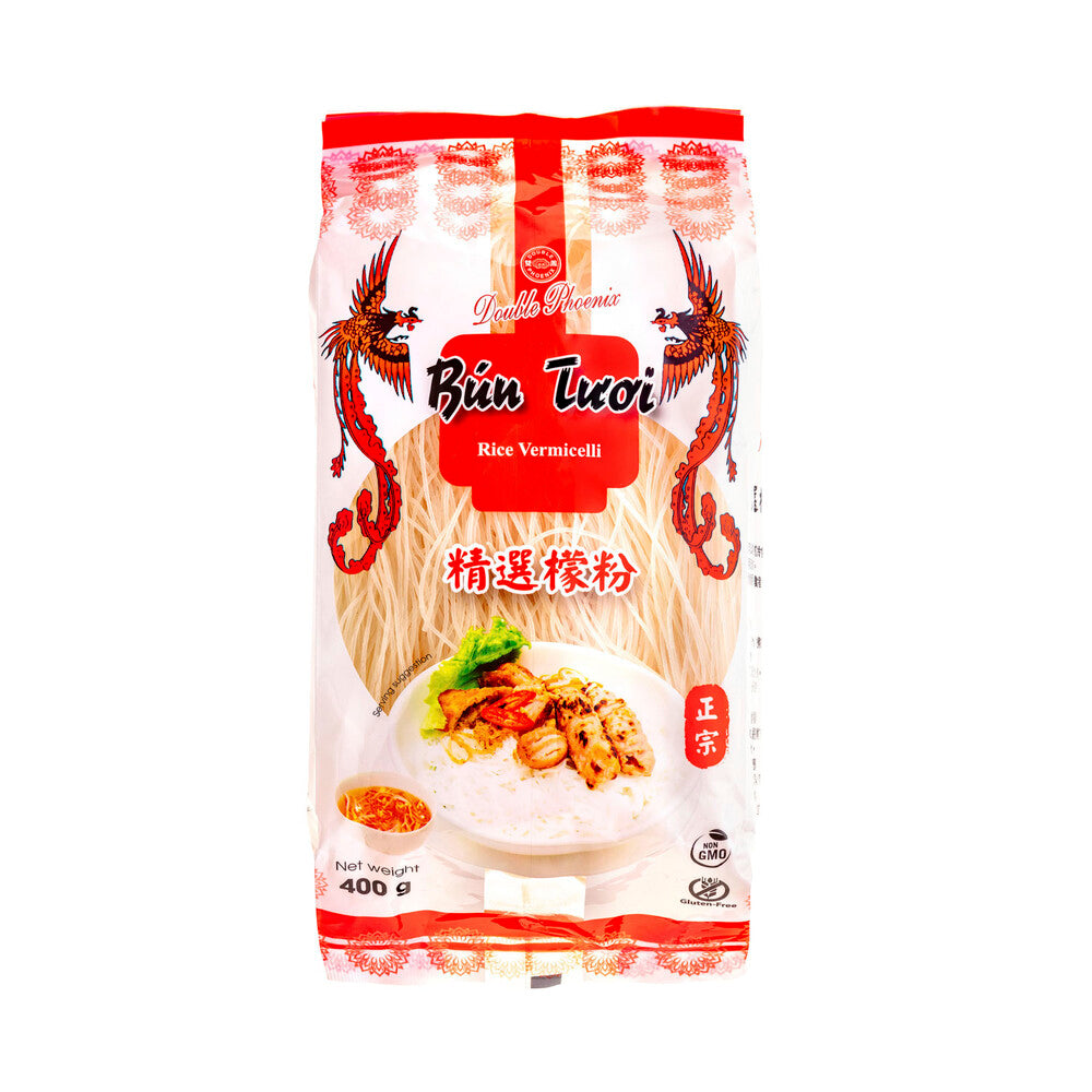 Double Phoenix Vermicelli Thick Rice Bun Tuoi - 400g
