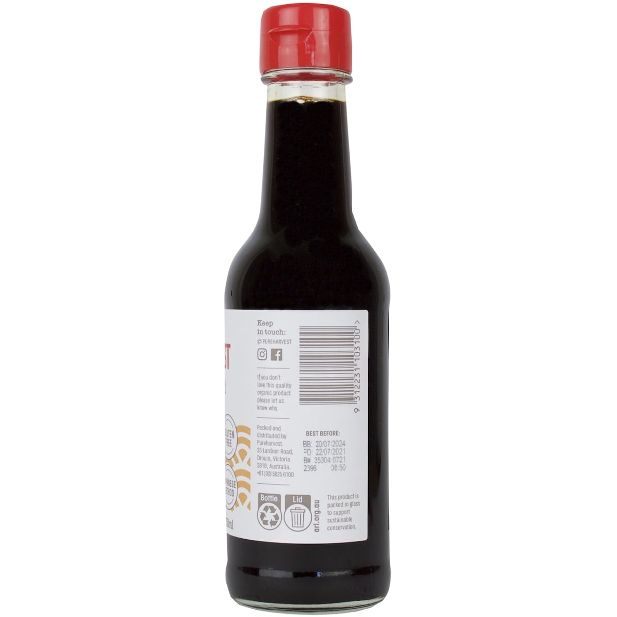 Pureharvest Organic Tamari Gluten Free Soy Sauce 250mL