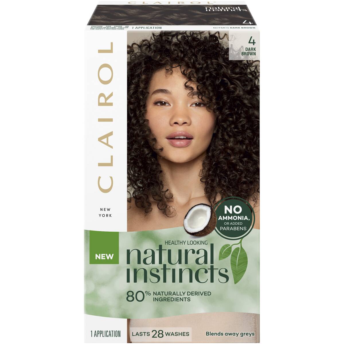 Clairol Natural Instincts Hair Colour 4 Dark Brown Semi Permanent Each