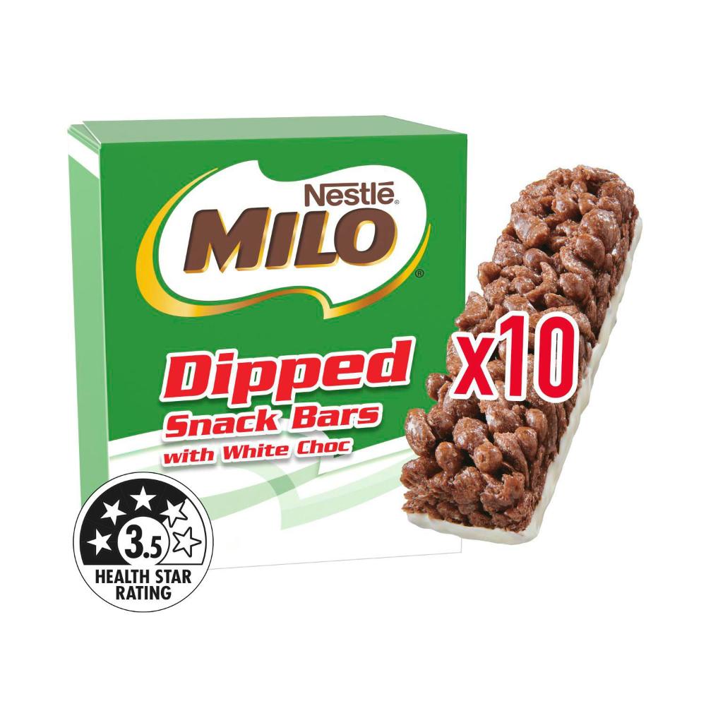 Nestle Milo Bars Dipped 10 Pack - 270g