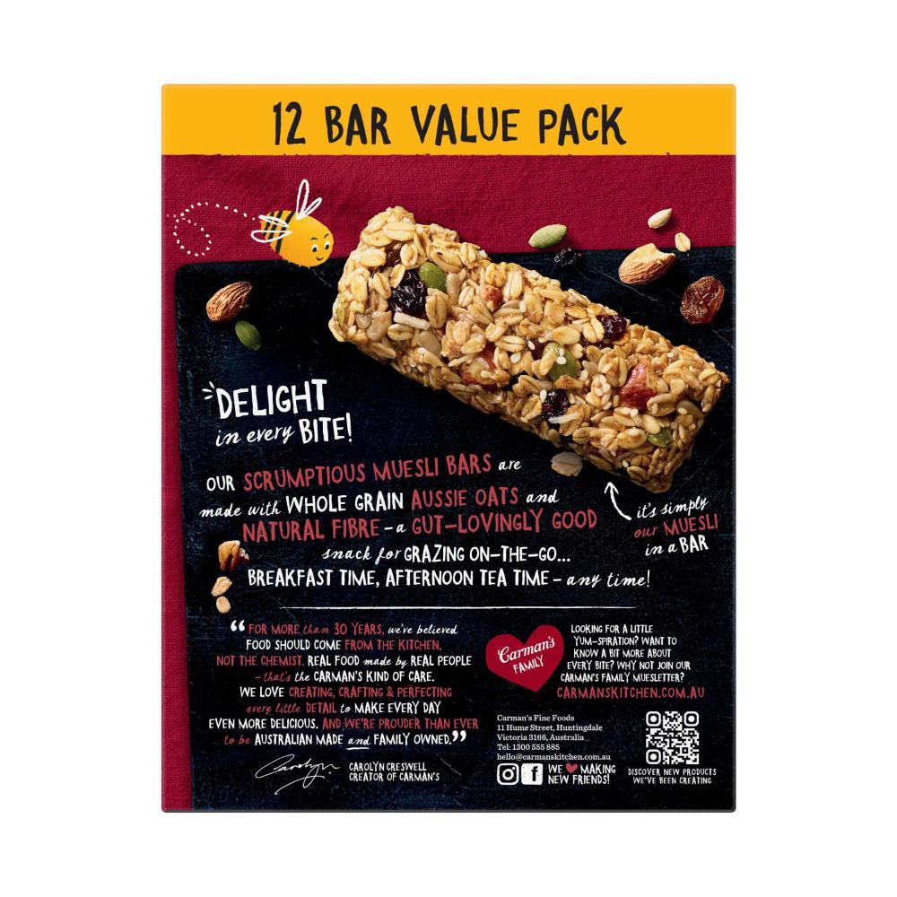 Carman's assic Muesli Bars 12 Pack - 540g