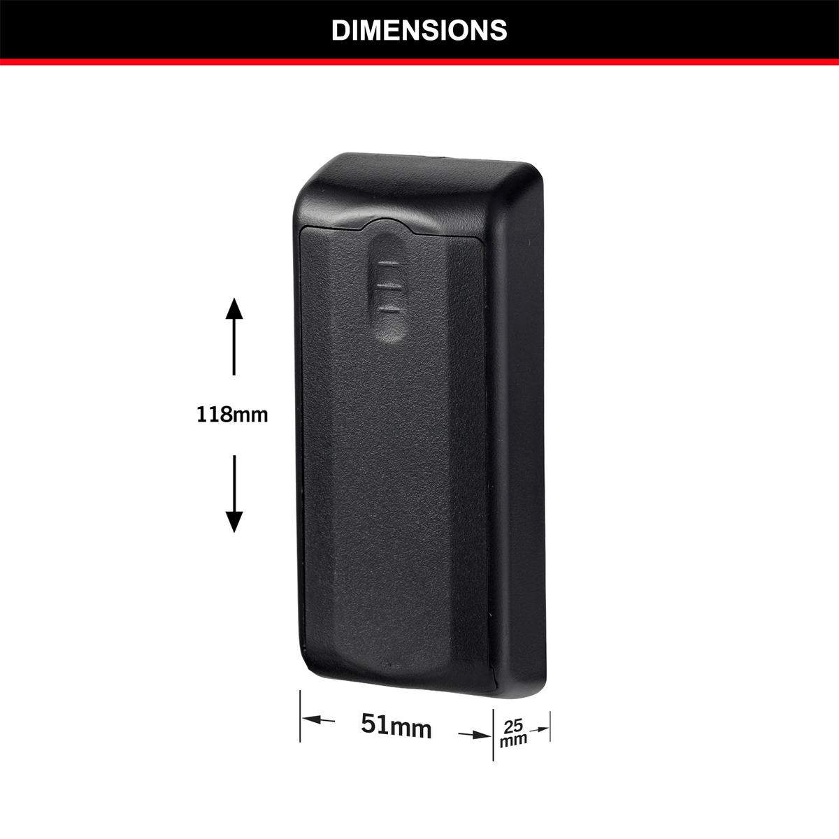 Master Lock Magnetic Key Case - Large Plastic - Durable - Discreet