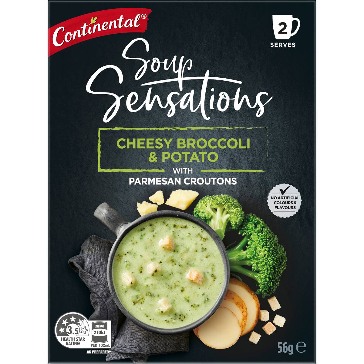 Continental Soup Sensations Cheesy Broccoli & Potato Serves 2 56g