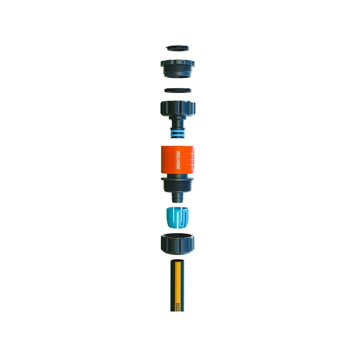 Holman 12mm Brass Hose Connector - Durable - Leak Proof - Easy Use