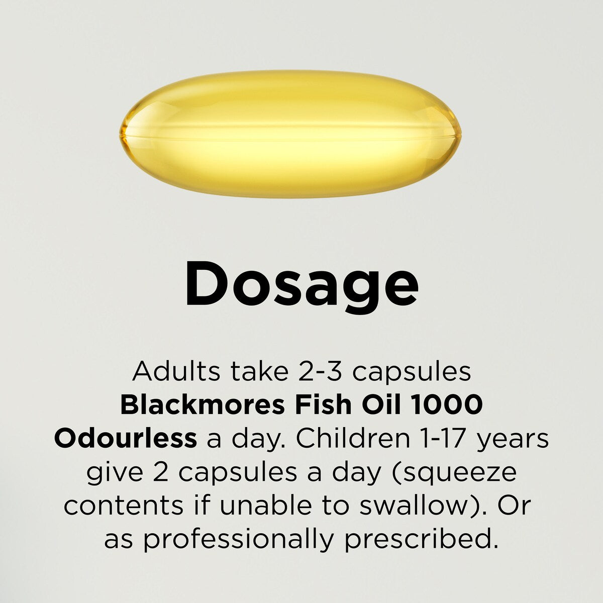 Blackmores Odourless Fish Oil 1000mg Omega-3 Capsules 400 pack