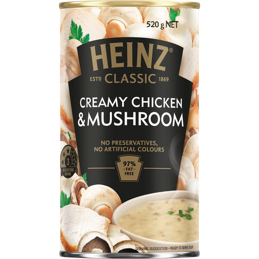 Heinz Classic Creamy Chicken & Mushroom Soup Ready Meals 520g