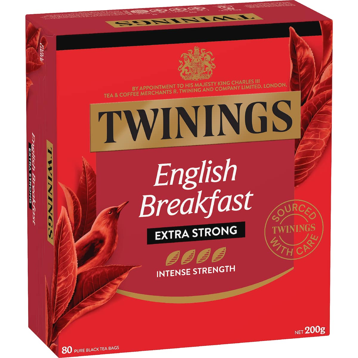 Twinings English Breakfast Extra Strong Tea Bags 80 Pack