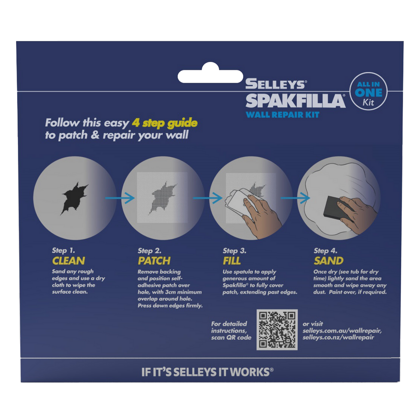 Selleys Spakfilla Wall Repair Kit - 100g
