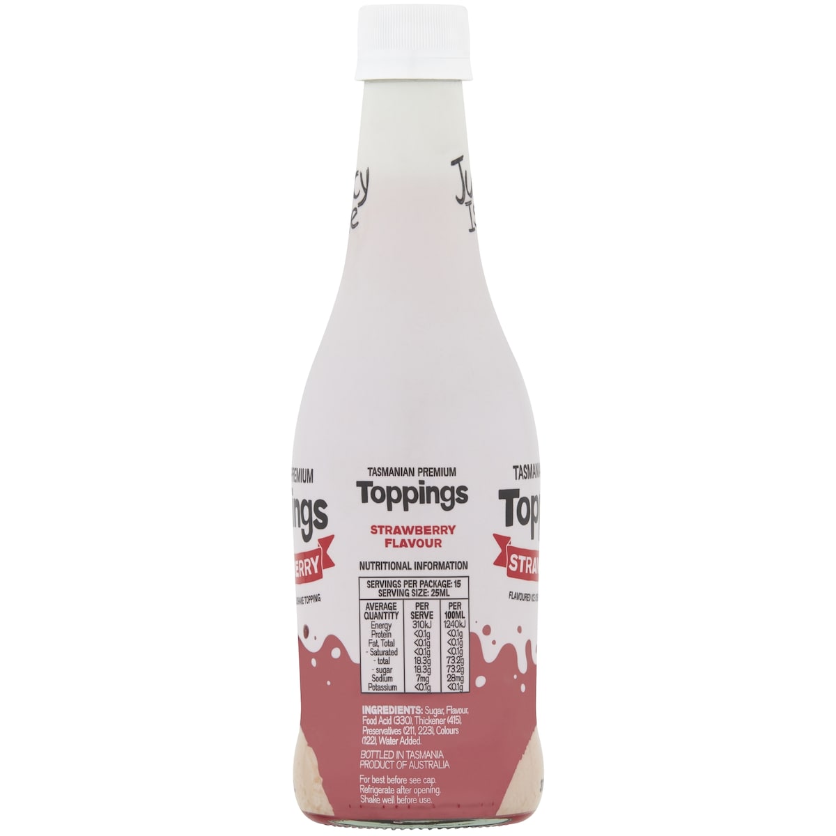 Juicy Isle Strawberry Topping 375mL