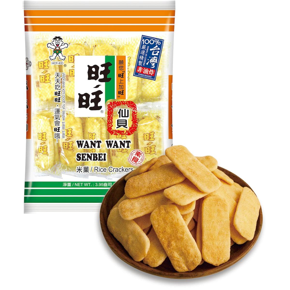 Hot Kids Rice Snacks Want Want Senbei 112g