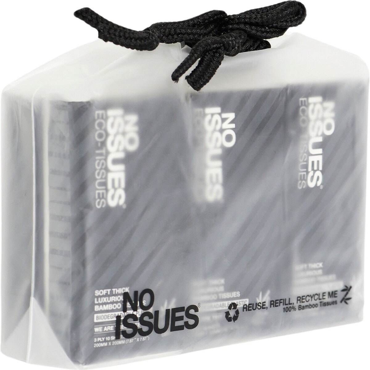 No Issues Bamboo, Aloe Vera & Vitamin E Pocket Facial Tissues 3 Ply 6 Pack