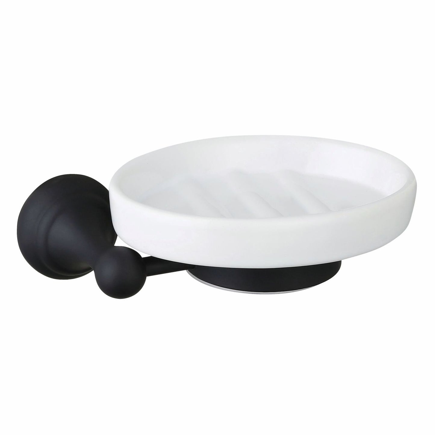 Mondella Matte Black Maestro Soap Dish - 70mm x 55mm x 162mm
