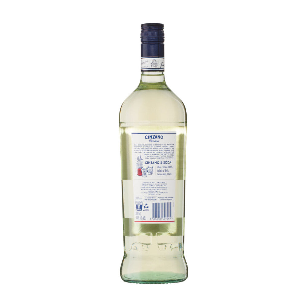 Cinzano Bianco Vermouth 1000ml - 1 Each