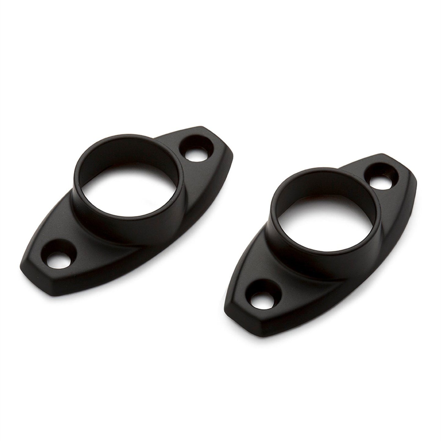 Sandleford Black Fitting Rod Oval Flange - 19mm - 2 Pack