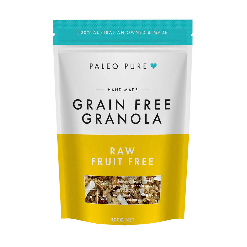 Paleo Pure Grain Free Granola Raw Fruit Free - 300g