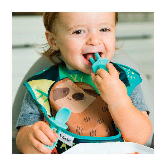 Tiny Twinkle Silicone Training Utensils Mint - 1 pack