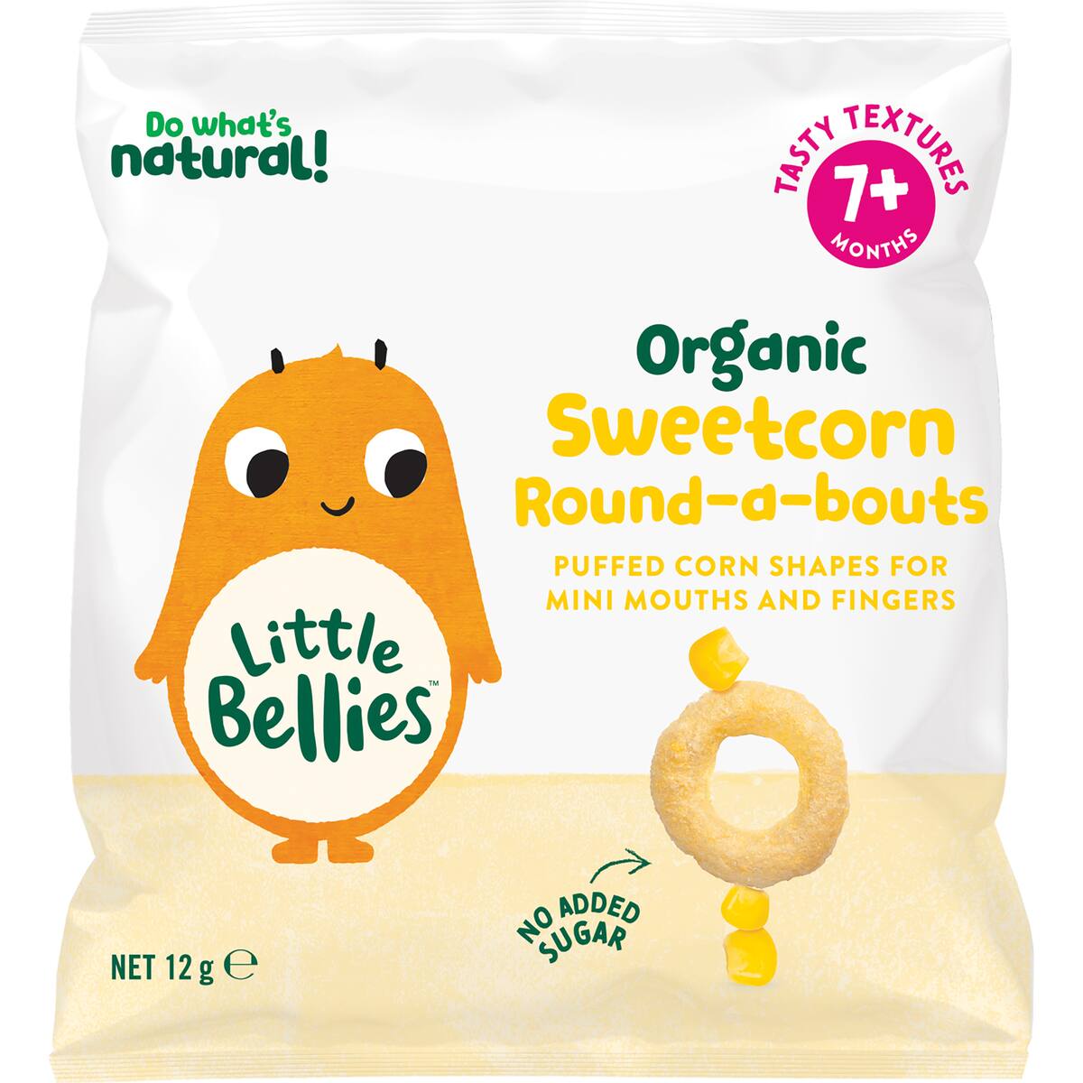 Little Bellies Organic Sweetcorn Round-a-bouts 12g