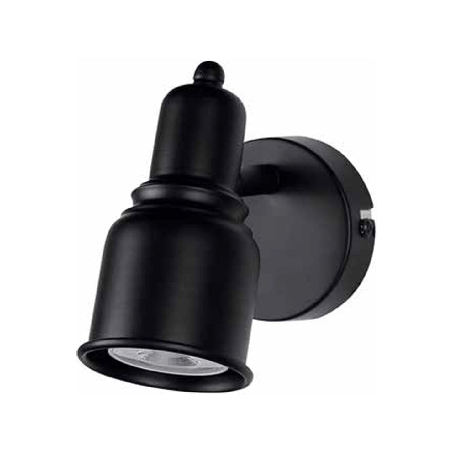 Brilliant Single Black Iconic Spotlight - 80 x 134 x 124mm