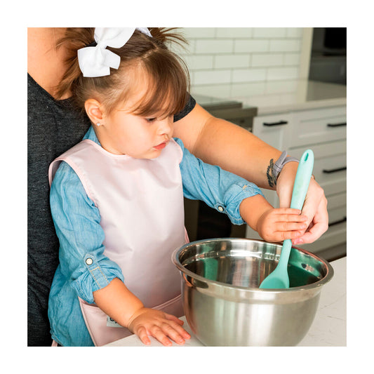 Tiny Twinkle Apron Bib Toddler Rose & Burgundy - 2 pack