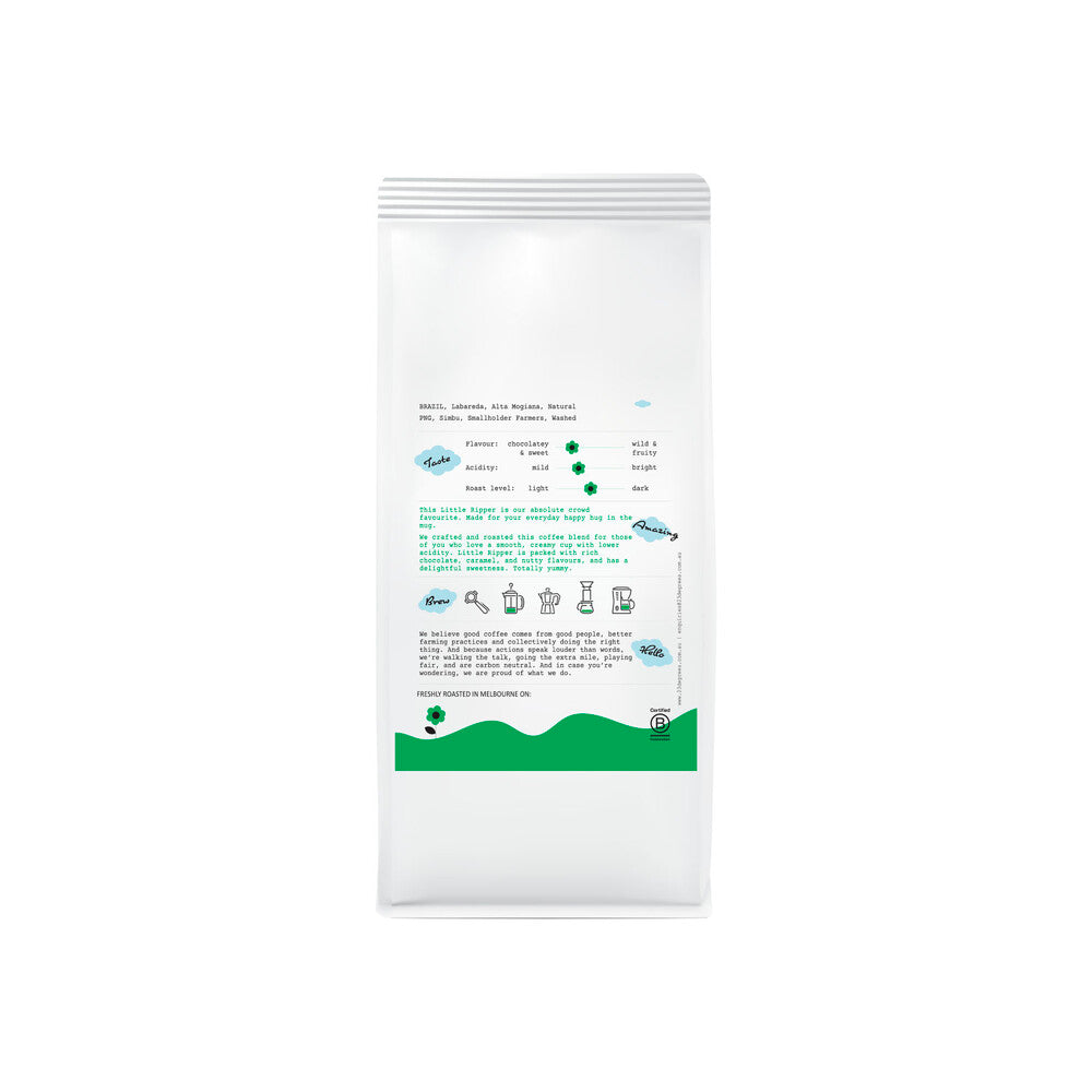 23 Degrees Coffee Roasters Little Ripper Espresso Blend Whole Bean - 1kg