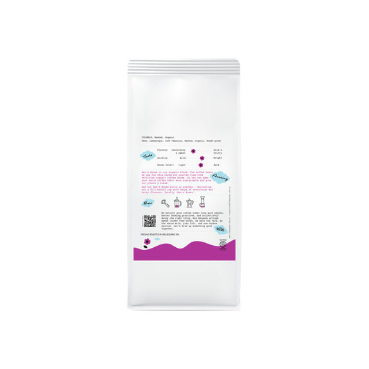 23 Degrees Coffee Roasters Organic Bees Knees Espresso Blend Whole Beans - 1kg